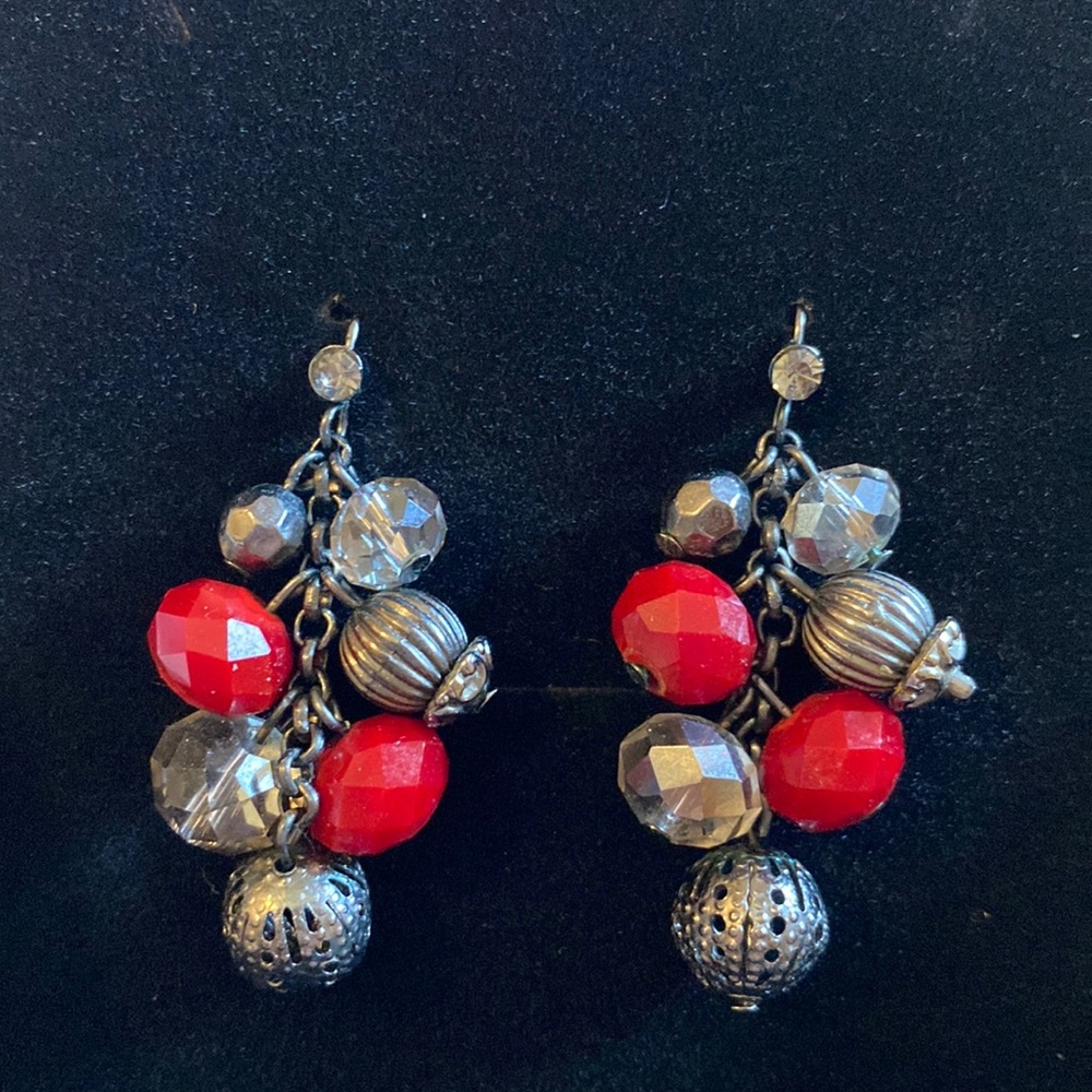 French wire beaded earrings
